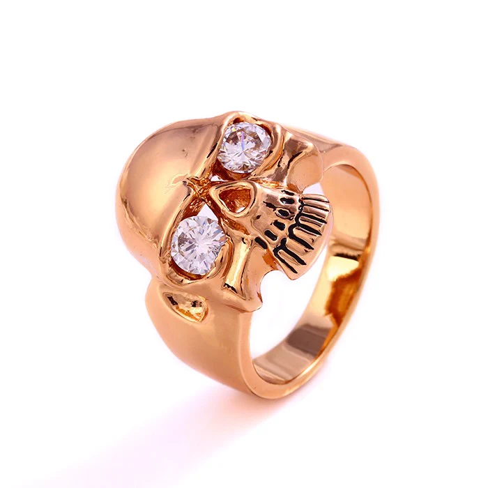 

12179 Xuping jewellery mens jewelry, Stunning men's ring, Polishing Unisex Brass skull ring