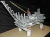 Scale model of oil platform