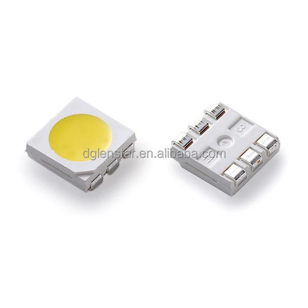 PLCC6 5050 Series 3Chips White Surface High Brightnesss White type SMD LED