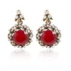 Hot Selling temperament ear nail new small apple earrings fashionable gem earrings