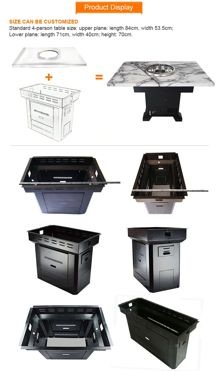 Commercial Korean Bbq Grill Table,Korean Iron Bbq Tables For Restaurant