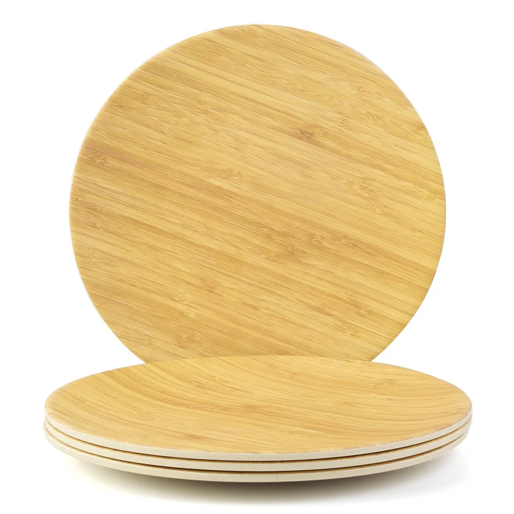 Lekoch bamboo food serving dinner plate , bamboo plate