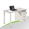 Customized Size Simple Style Detachable Solid Wood Office Computer Table Wood Computer Desk for Two Computers