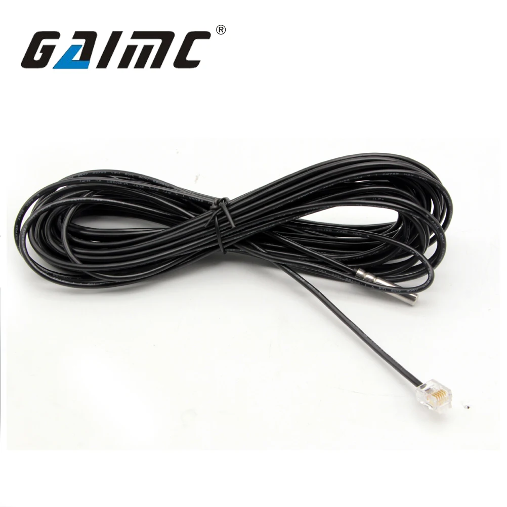 Gts200 M12 Thread 5 Pin Connector Silicone Wire Ds18b20 Temperature