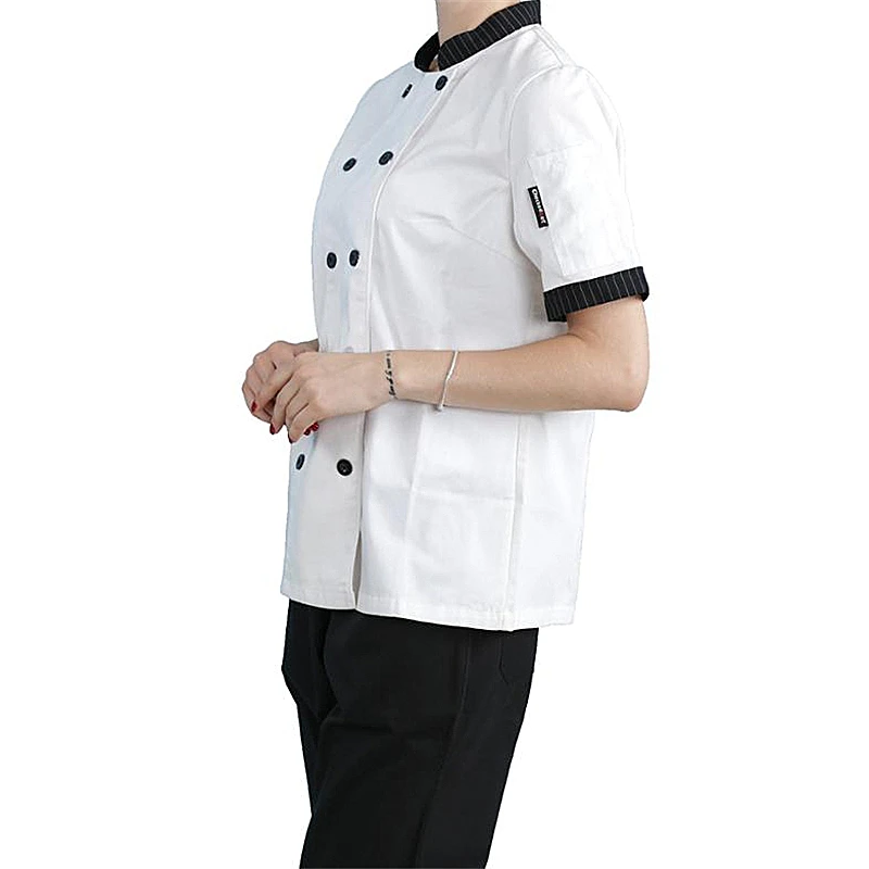 slim fit cotton/polyester breathable mens chef uniform shirt