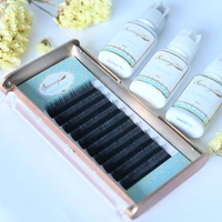 

Wholesale Grafting premium gloss dd curl silk lashes eyelash extensions trays