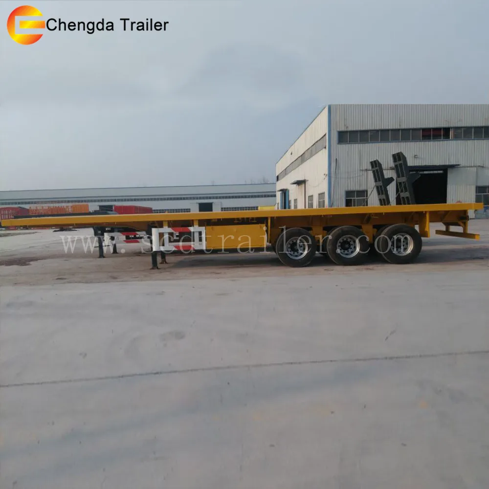 Cari Kualitas Tinggi Tri Poros Flatbed Semi Trailer Produsen Dan Tri