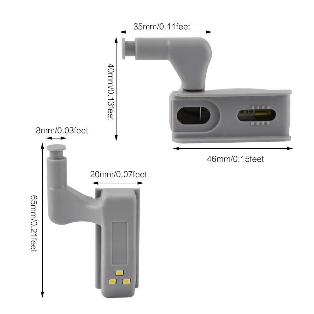 
Automatic dimmable plastic cover mini battery portable wardrobe lamp under led cabinet light 