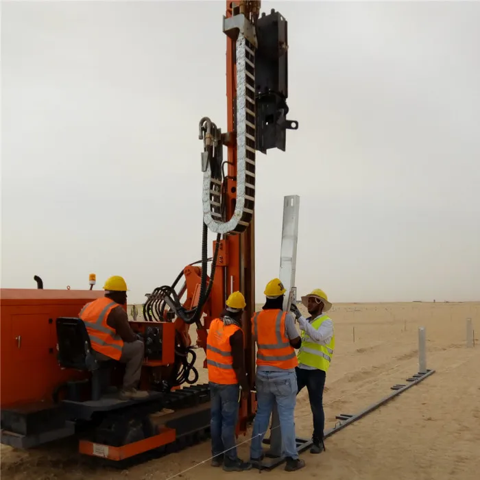 Photovoltaic Steel Pile Driving Pile Driver For Solar Installation