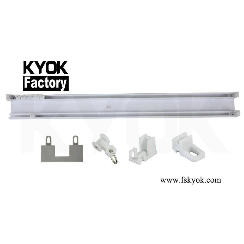 

KYOK For The Living Room Flexible Curtain Track Aluminum Curved Curtain Track China Manufacture Curtain Rails H520, Ab/ac/gp/cp/ss/sn/mb/bk/bks