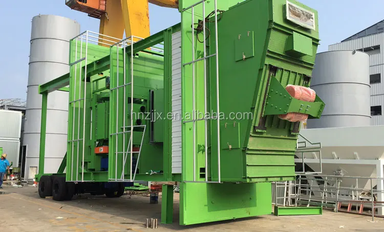 Mobile Hot Mix Asphalt Batching Plant 80-160T/H with Twin Shaft Asphalt Mixer