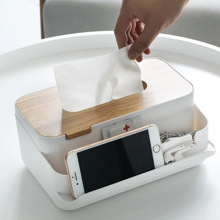 

fashionable facial acrylic plastic tissue box, White