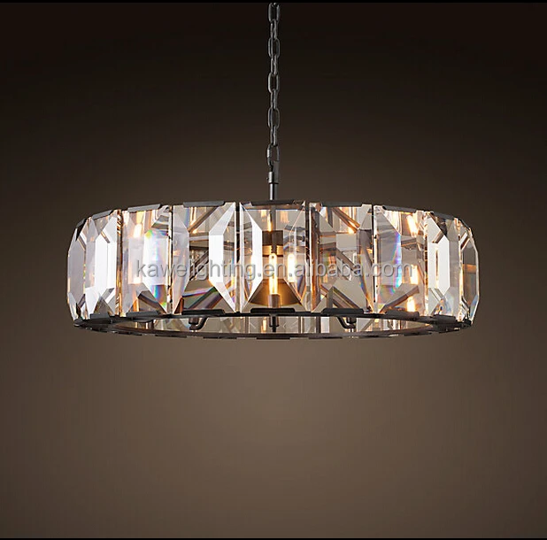 2017 First Grade K9 Crystal LED Pendant Light Modern style CE & RoHS for dinner , restaruant used.