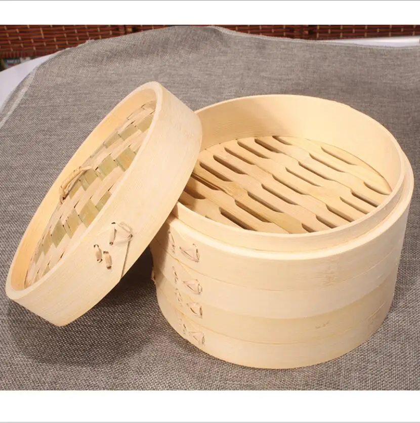 100 Natural Bamboo Steamer Basket Classic Traditional Design Bamboo Steamer Dim Sum Basket Rice