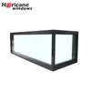 Custom commercial double glazed L shape corner aluminium profile fixed window