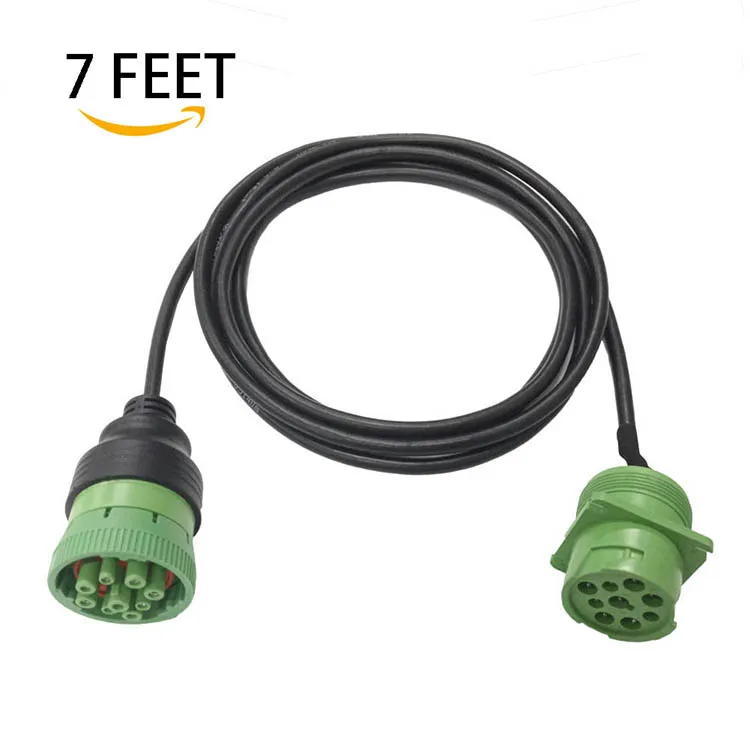 9 Pin Green Deutsch Connector Male To Female J1939 Type 2 Extension