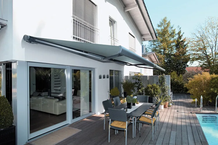 Outdoor Waterproof Folding Arm Retractable Awning For Terrace - Buy ...