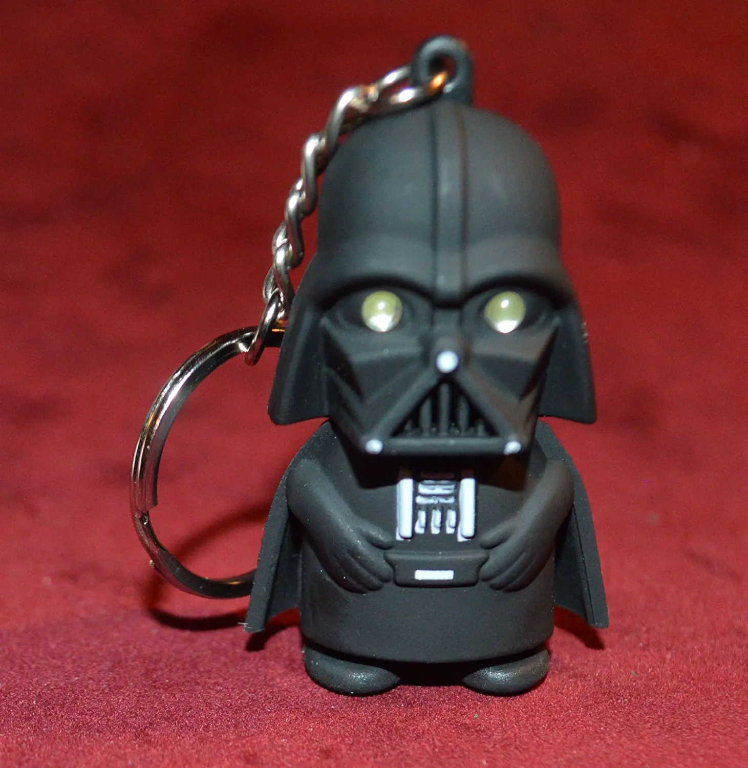 Light Up LED Flashlight Black Star Wars Darth Vader Sound Torch Keyring KeyChain