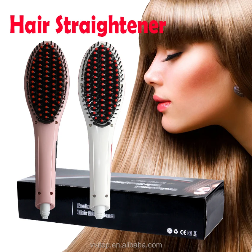 

Salon PTC Fast Heating hair comb straightener lectrical Anti-Static Ceramic Comb