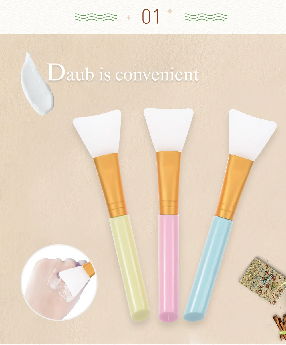 oyakom 新硅胶面膜化妆刷高品质免费私人标签面膜涂抹刷