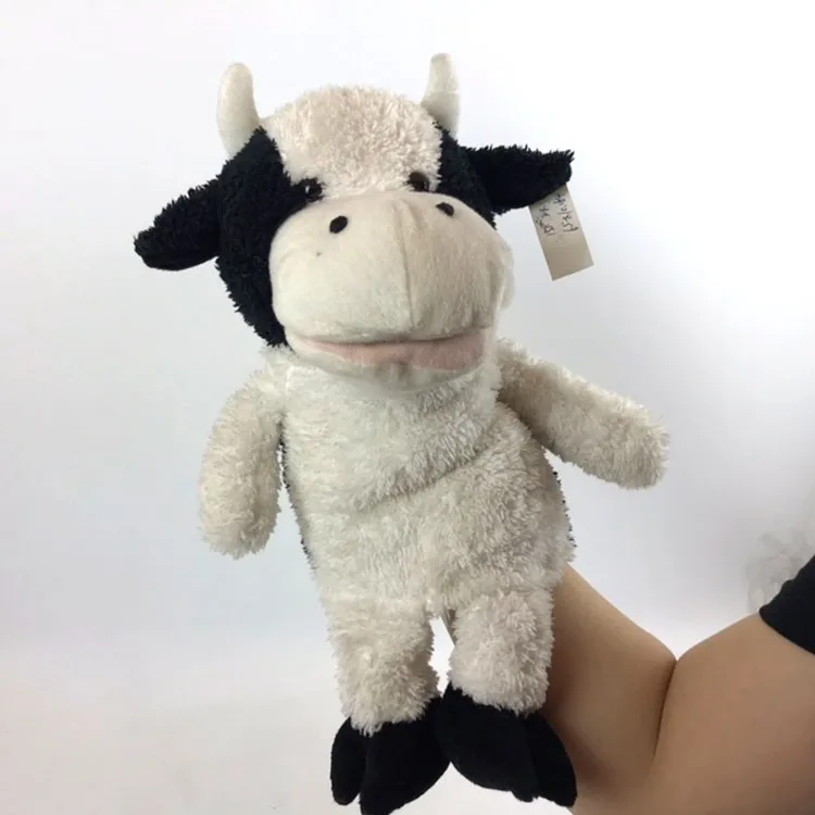 On Sale Plush Toy Cow Plush Animal Hand Puppet With Sound - Buy Hand ...