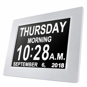 8-Inch Digital Calendar Day Clock for Dementia and Memory Loss