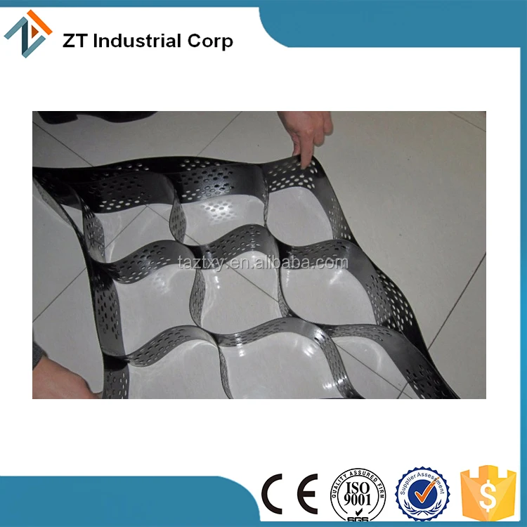 
150mm height ASTM standard black color plastic driveway paver gravel stabilizer geocell 