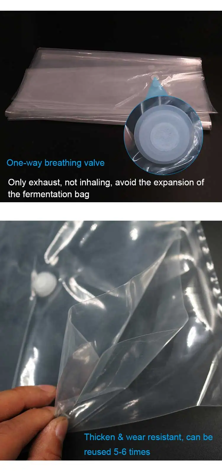 Plastic Feed Fermentation Bag With Breathing Valve For Pig Sheep Cattle