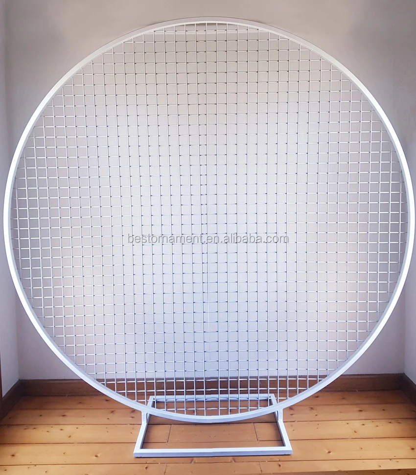 Round Flower Metal Arch Stand Metal Wedding Arch Backdrop For Weddings