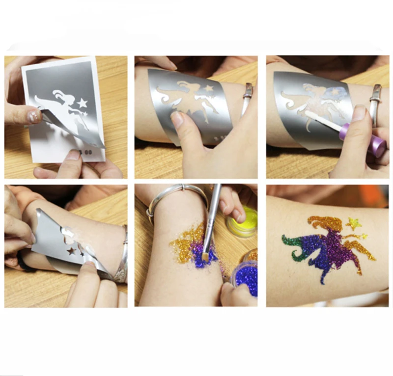 glitter tattoo using steps.jpg