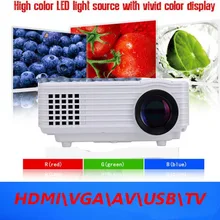 Big Discount 2015 LED Mini Portable HDMI USB Video LCD tv 1080P 3D hd Home Theater Projector full hd Proyector Beamer Projetor