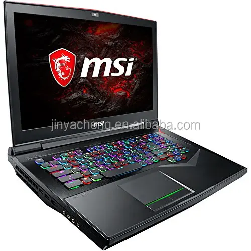 Máy tính xách tay chơi game tốt nhất ban đầu MSI GT75 Titan 17.3 "4K Ultra HD -Intel Core i9, GeForce RTX2080 8G, SSD 32 GB 512GB + 1TB HDD 