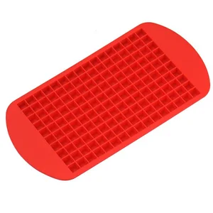 Image of 160 grid silicone ice tray for food grade silicone mini ice cube mold