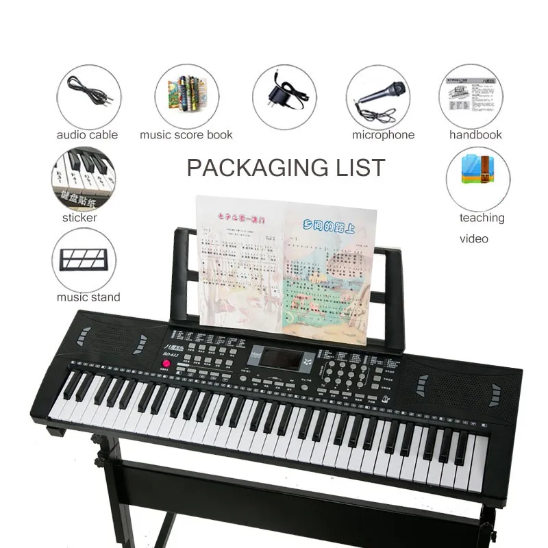 Multifunctional Toys 61 Keys Musical Keyboard Electronic Organ For 5