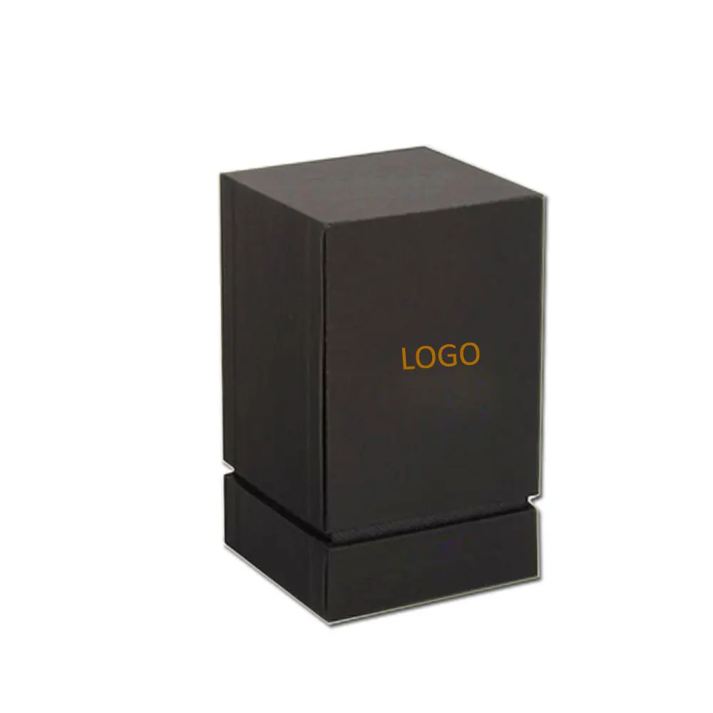 Luxury Square Candle Box Custom Matte Black Lid And Bottom Cardboard