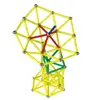 Magnetic Building Toys for Boys and Girls Ages 5 to 12 Open-ended Build 2D/3D shapes like houses, Geometrical figures, Pyramids