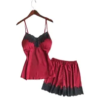 

SFY740 High quality Satin pyjamas women sleepwear sexy nighty sex sleepwear