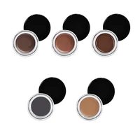 

Newest 5 Color Black Packaging Waterproof Long Lasting Eyebrow Gel Private Label With Brush