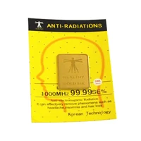 

Professional Manufacturing 24K gold plated cell phone anti radiation sticker