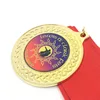 fashion custom metal beautiful star medal trophy With the patch