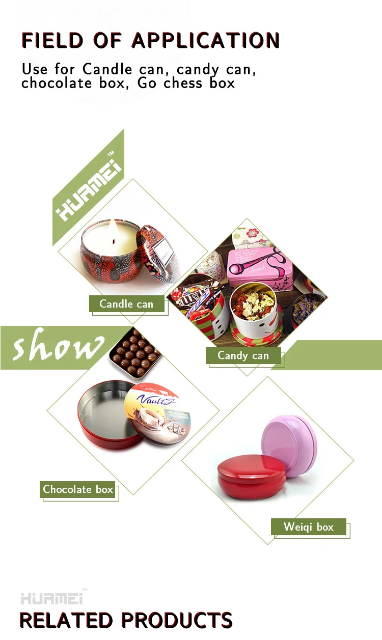 Custom Printing Round Flat Metal Tin Can Individual Sweet Wedding Cake Boxes Candy Cans For
