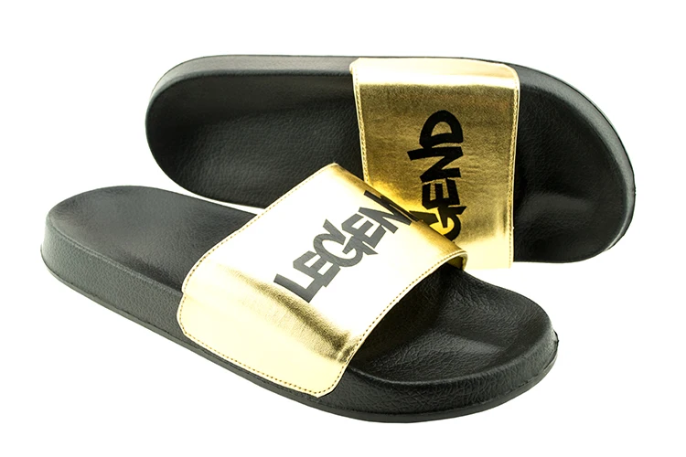 
Custom logo printing mens PVC slide slippers 