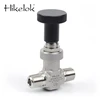 Hikelok 1000 psi 0.128 Inch Orifice Shutoff Male NPT ISO BSPT BSPP Tube Fitting Water Flow Control Valve Metering Valves