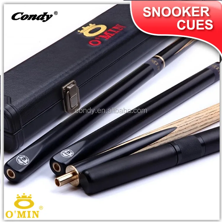 

O'MIN Wholesale 9.5mm classic handmade black ebony cue snooker supplies