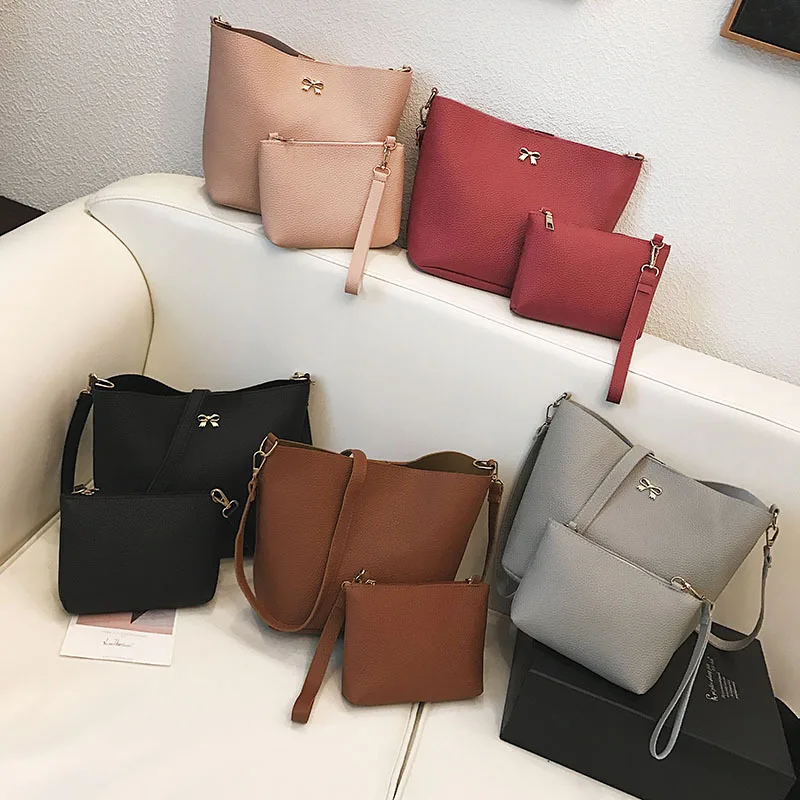 

Handbag manufacturer wholesale fashion PU leather ladies set handbags, Multi