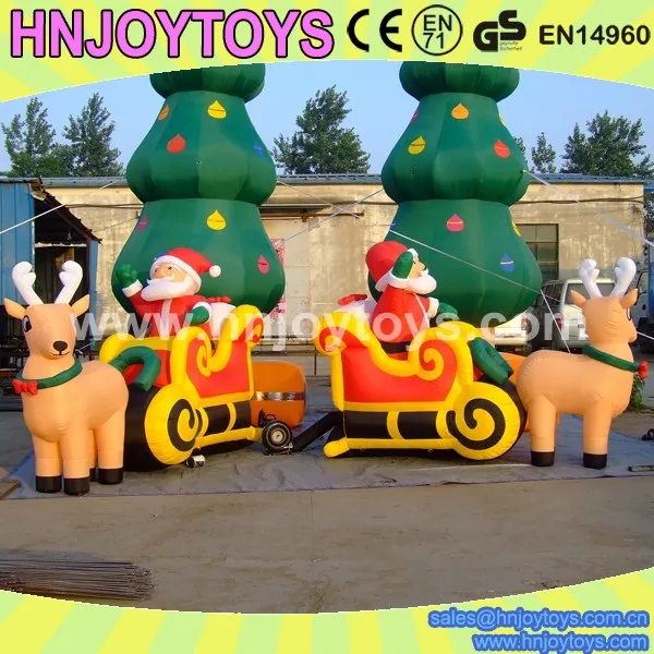 Inflatable Yard Decorations Inflatable Santa With Camper Santa With Rv