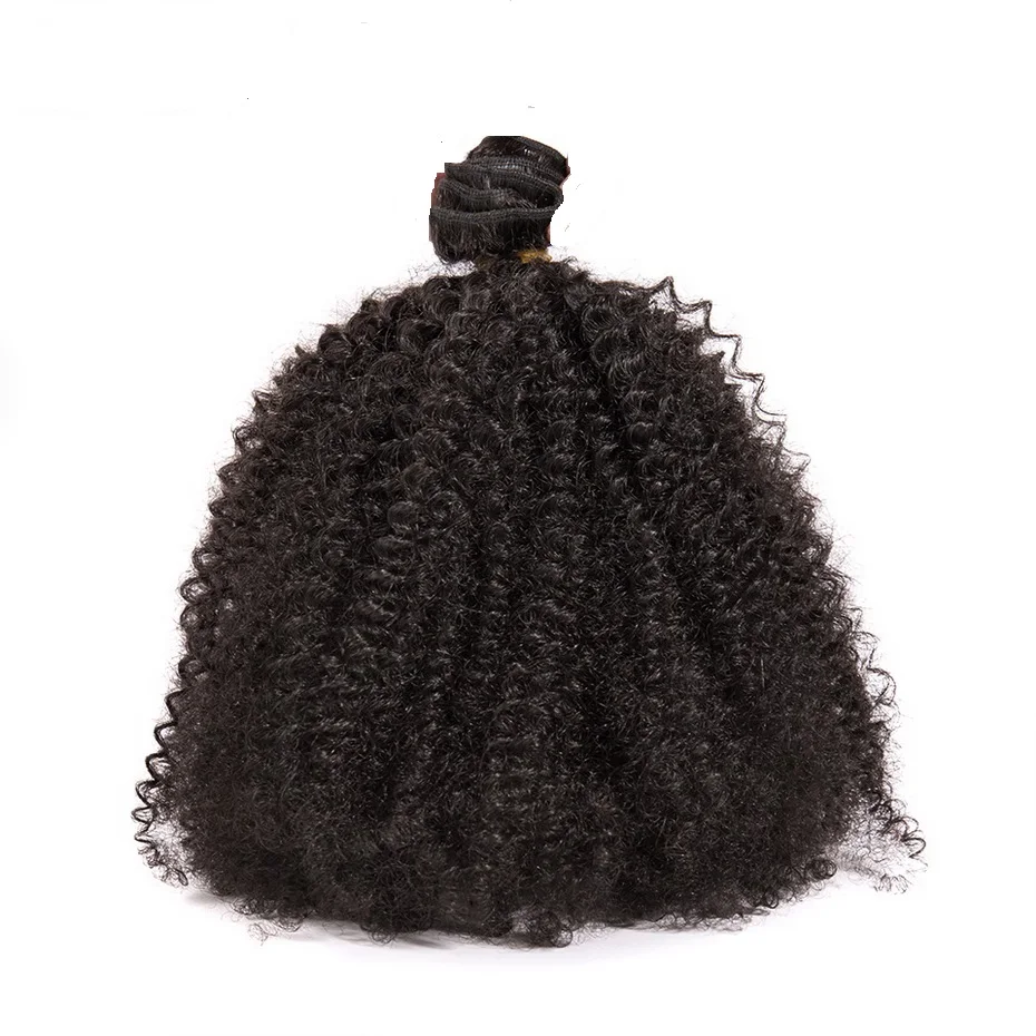 

4ABC Wholesale Natural Color Brazilian Afro Kinky Curly Hair Bundles