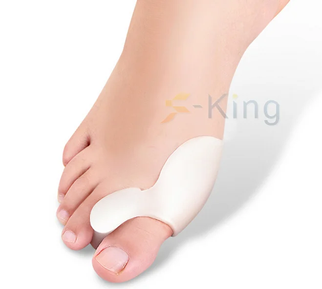 

foot protector hallux valgus bunion toe separator silicone toe separator, Apricot,white,or customized