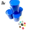 OEM custom Printed plastic advertising promotion square game dice cup, dice shaker cup,dice cup set