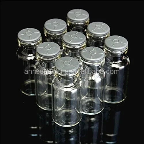 2ml Empty Mini Pharmacy Butyl Rubber Stoppers Caps Glass Bottle Sterile